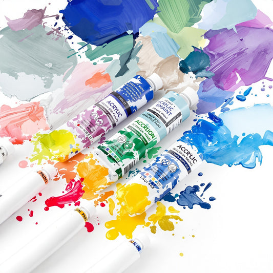 Heavy Body Acrylic Paint Set - 12 Colors