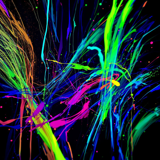 Neon Acrylic Paint Set - 8 Colors