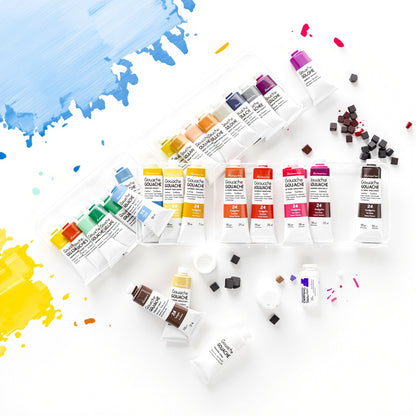Gouache Paint Set - 24 Colors
