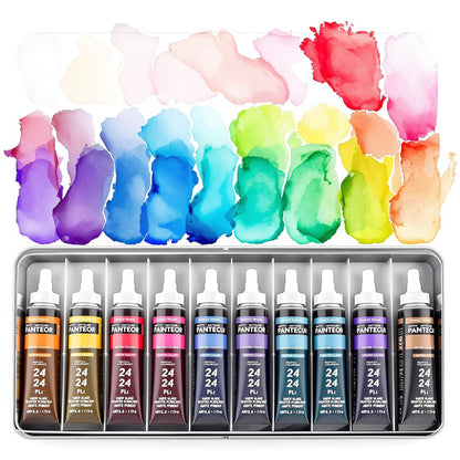Professional Watercolor Paint Set - 24 Colors
