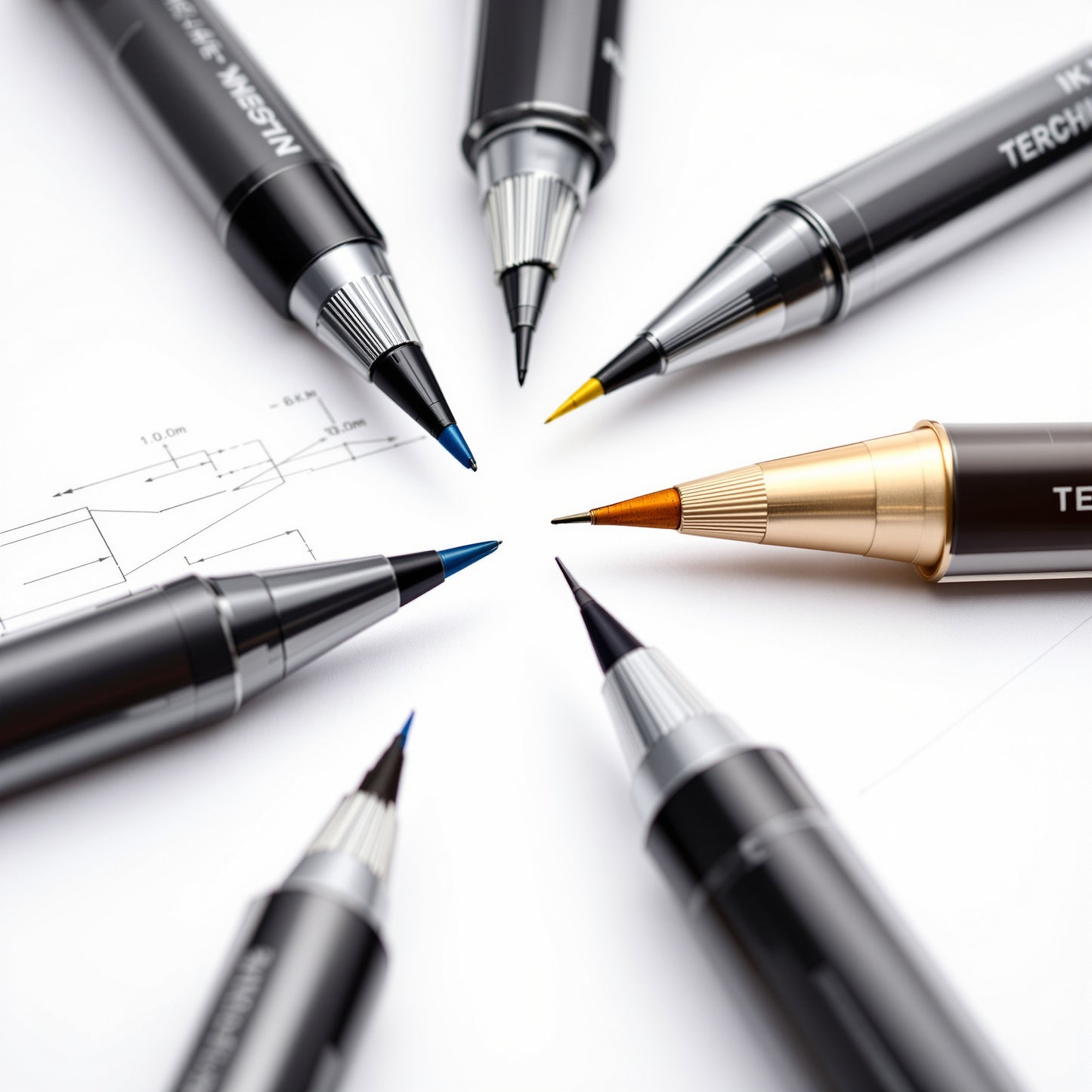 Ink Pens - Technical Drawing Set