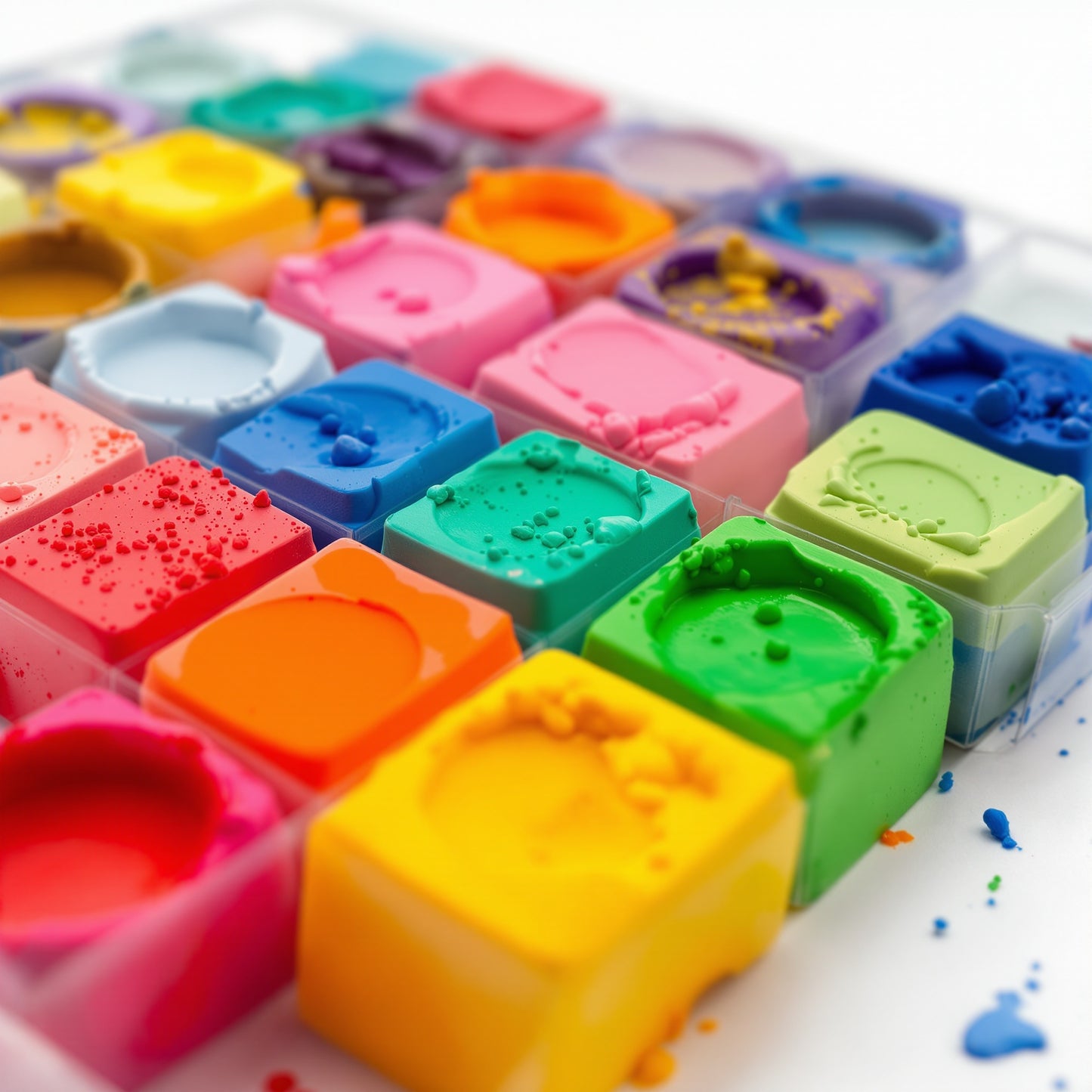 Tempera Paint Blocks - 8 Colors