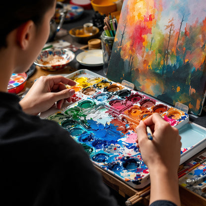 Student Grade Oil Paint Set - 18 Colors