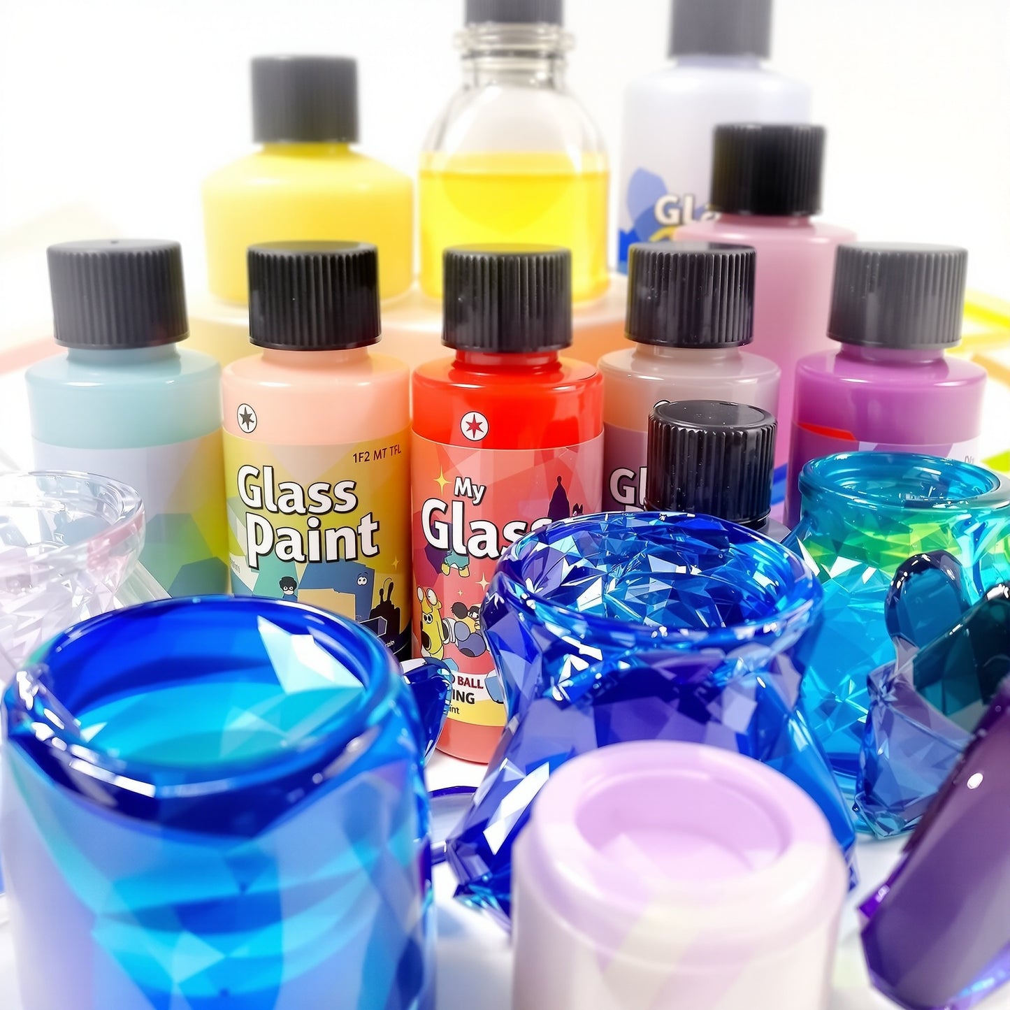 Glass Paint Set - 6 Translucent Colors