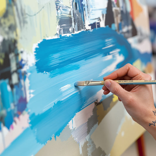 Synthetic Flat Brushes - Oil & Acrylic Set