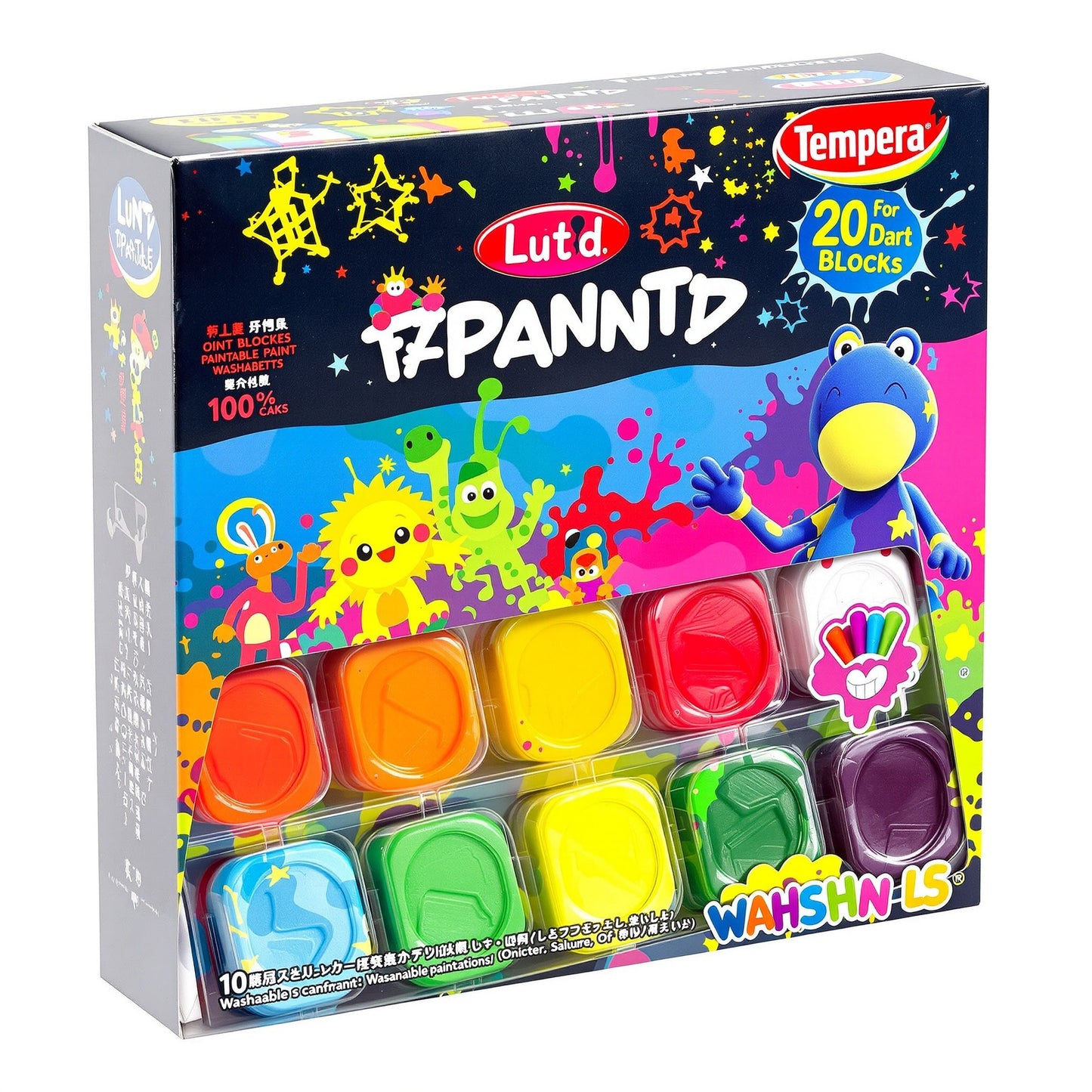 Tempera Paint Blocks - 8 Colors