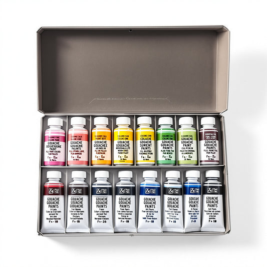 Gouache Paint Set - 24 Colors