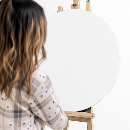 Round Canvas Boards - 12 inch diameter (6 pack)